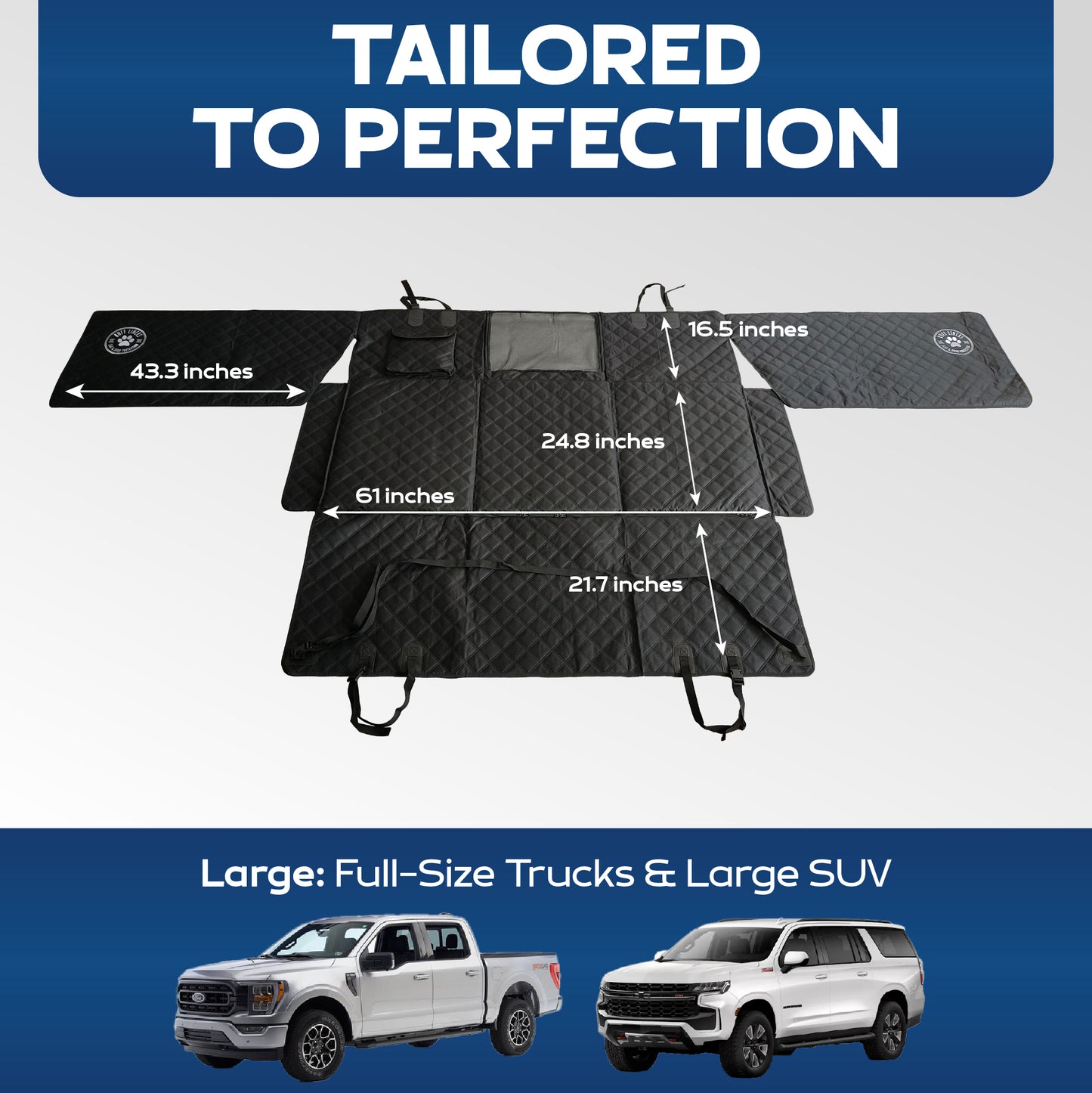 hard bottom backseat extenders for dogs with door protection