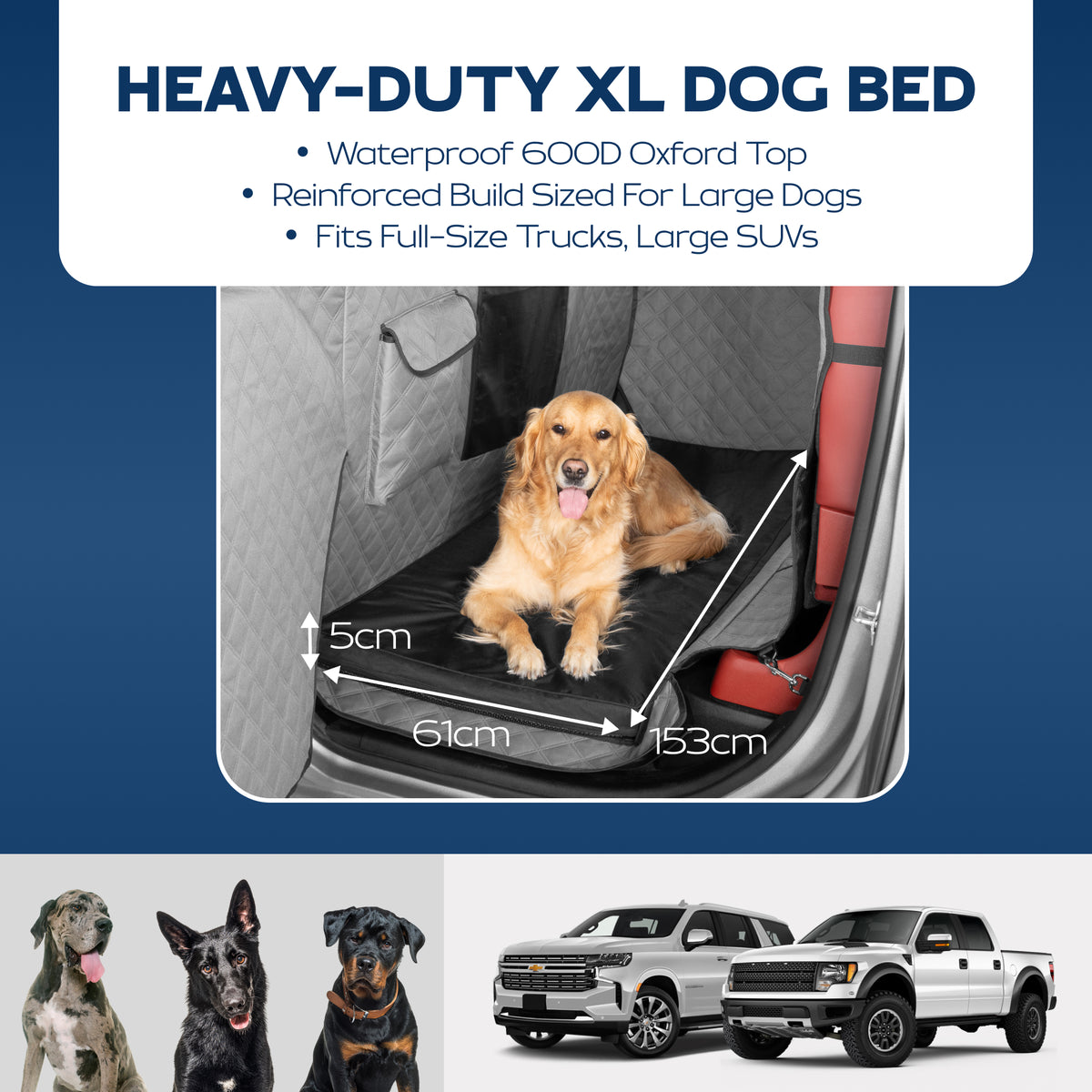 Travel Dog Bed for Car