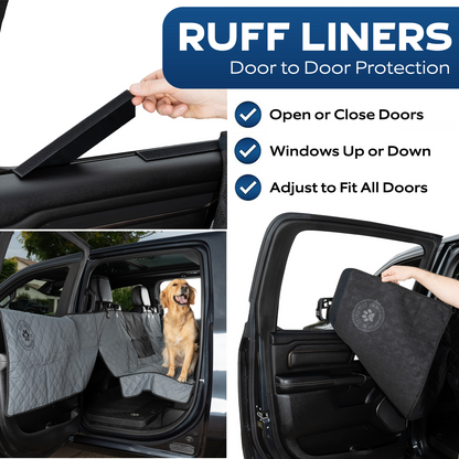 Truck Seat Cover for Dogs - Dog Hammock for Truck - Large Size Dog Cover for Truck Back Seat with Door Protection - Waterproof Backseat Cover for Dogs in Truck Fits Full-Size Trucks