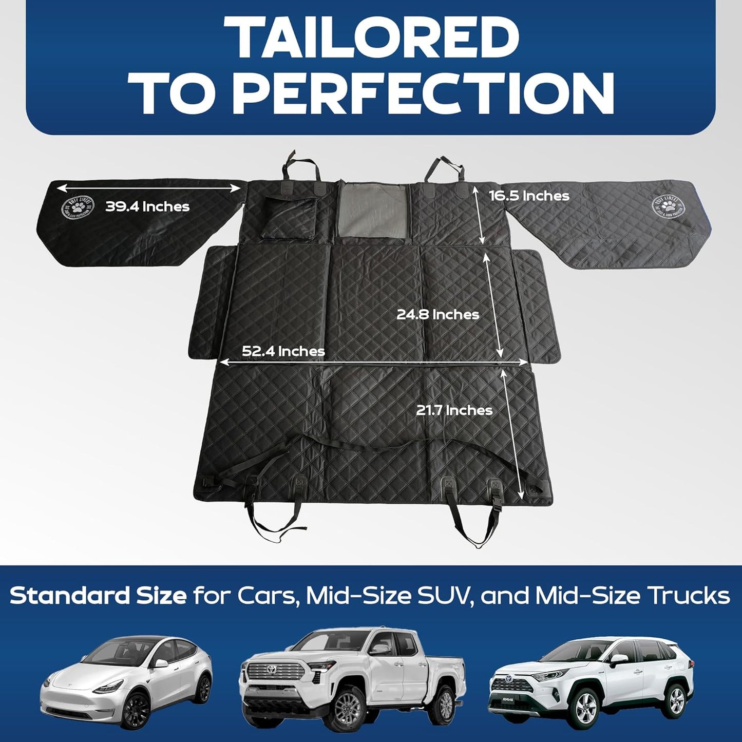 hard bottom backseat extenders for dogs with door protection