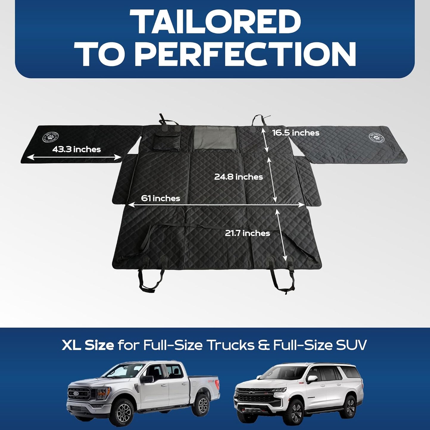 hard bottom backseat extenders for dogs with door protection