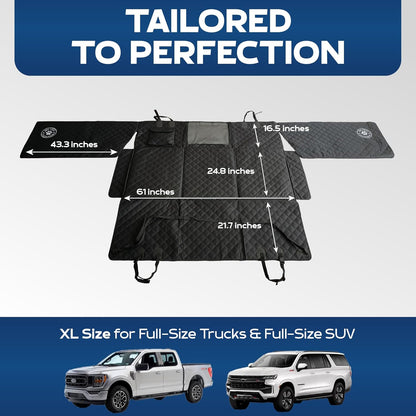 Hard Bottom Backseat Extenders for Dogs with Door Protection